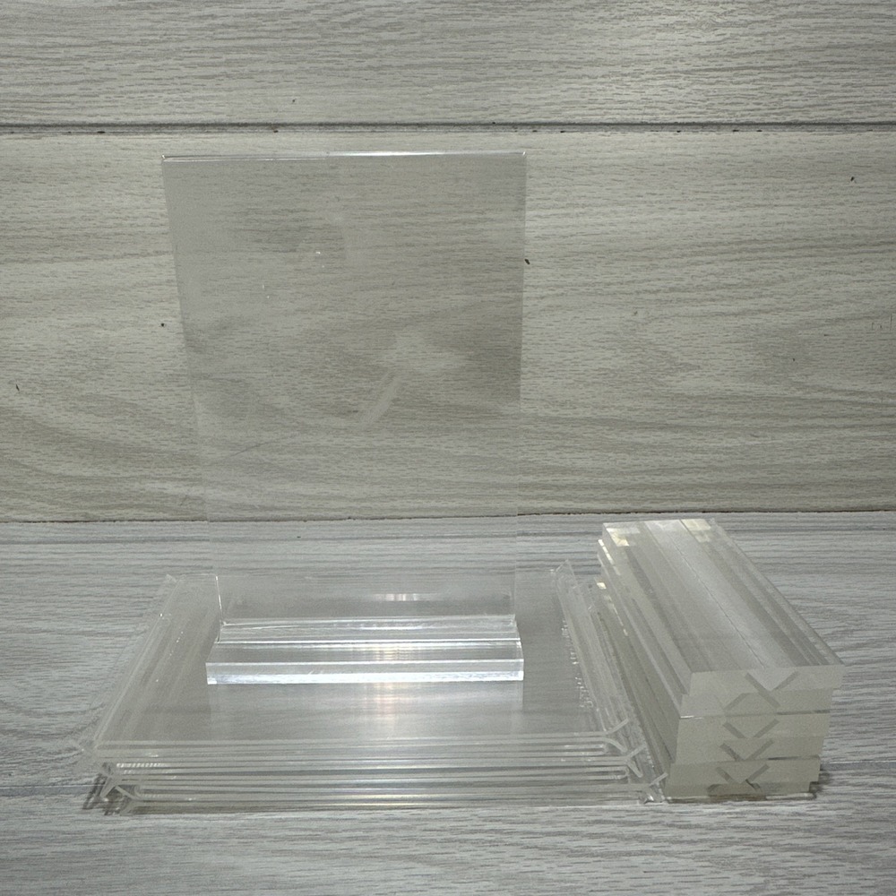 Clear Acrylic Picture Frames 4x6" Free Standing Photo Frame (Set of 6)